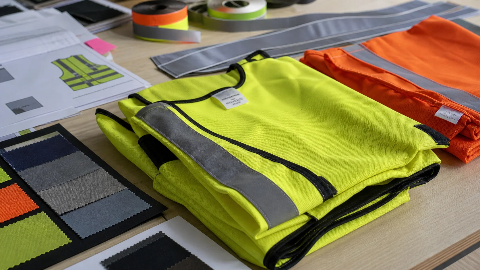 Buy Recycled Poly Safety Vests With Fabric Tests