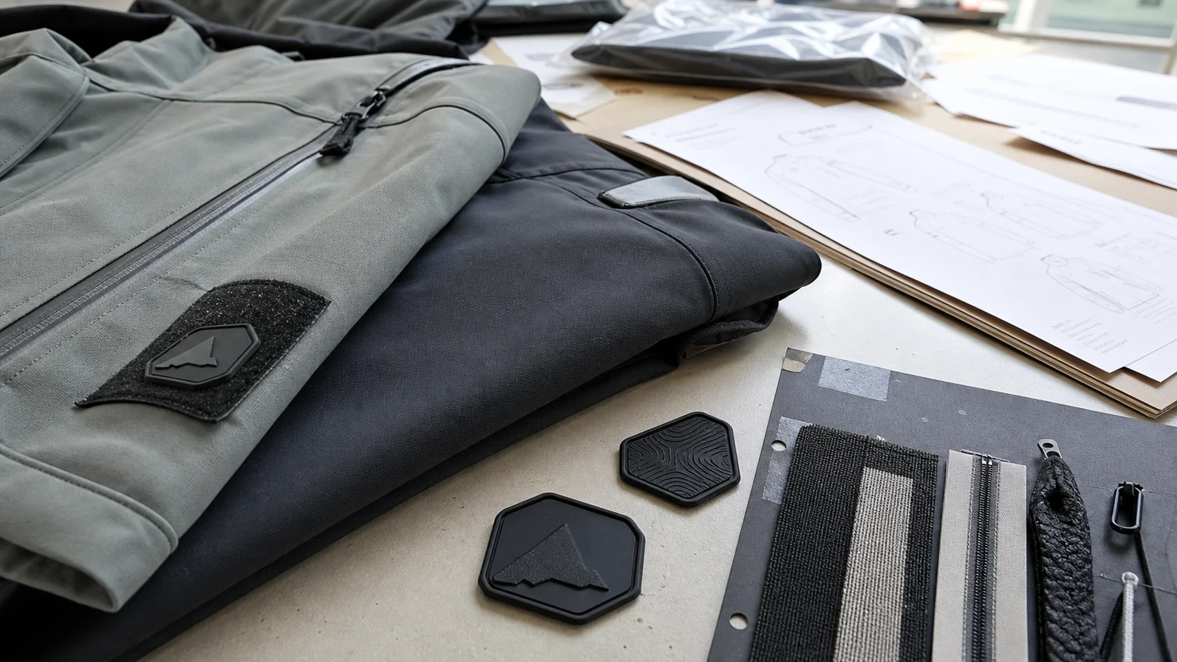Rubber Patch Sourcing for Softshell Jacket Orders