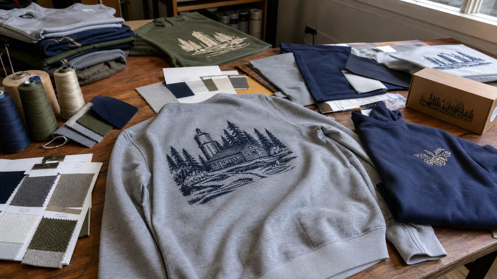 Screen Printed Sweatshirts: Fabric Tests for Brewery Orders