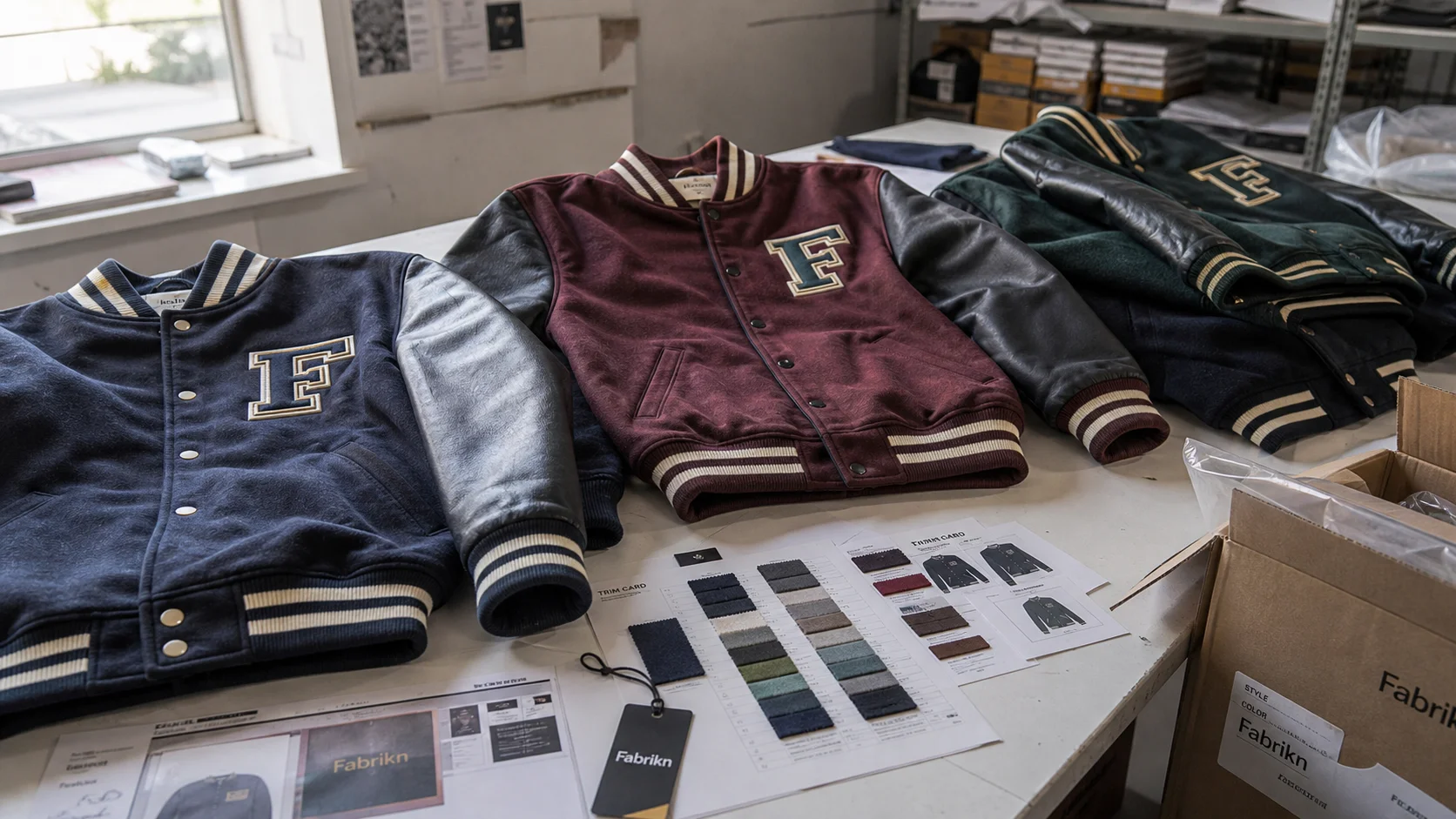Screen Printed Varsity Jackets for Campus Retail Orders