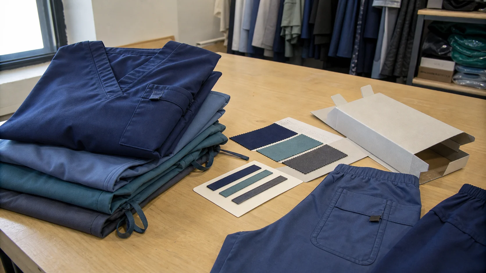 Custom Heat Transfer Scrubs for Clinic Sourcing