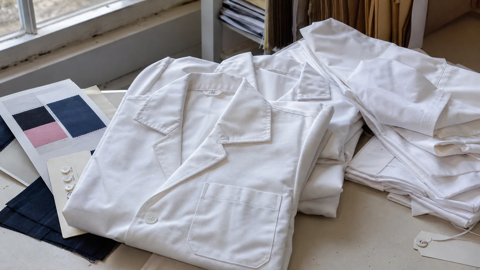 Shrinkage-Test Lab Coats for Low-MOQ Orders