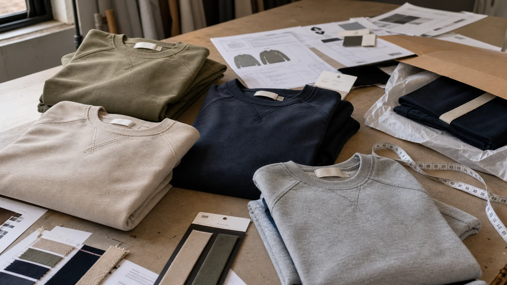Sweatshirt Tech Pack Services for Hotel Launches