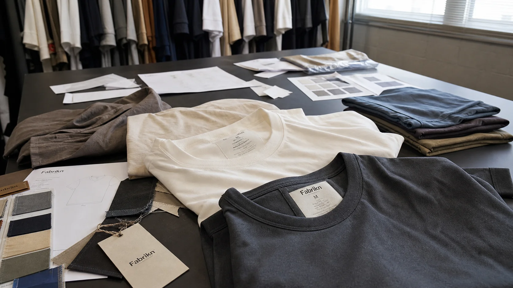 T-Shirt Fit Samples for Private Label Launch Planning