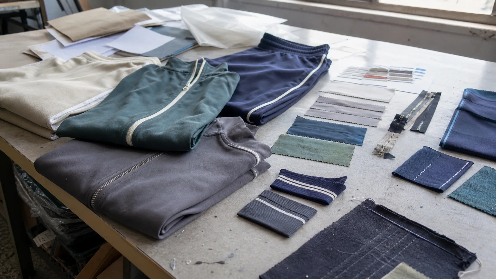 Team Tracksuit Fabric Tests for Resort Buyers