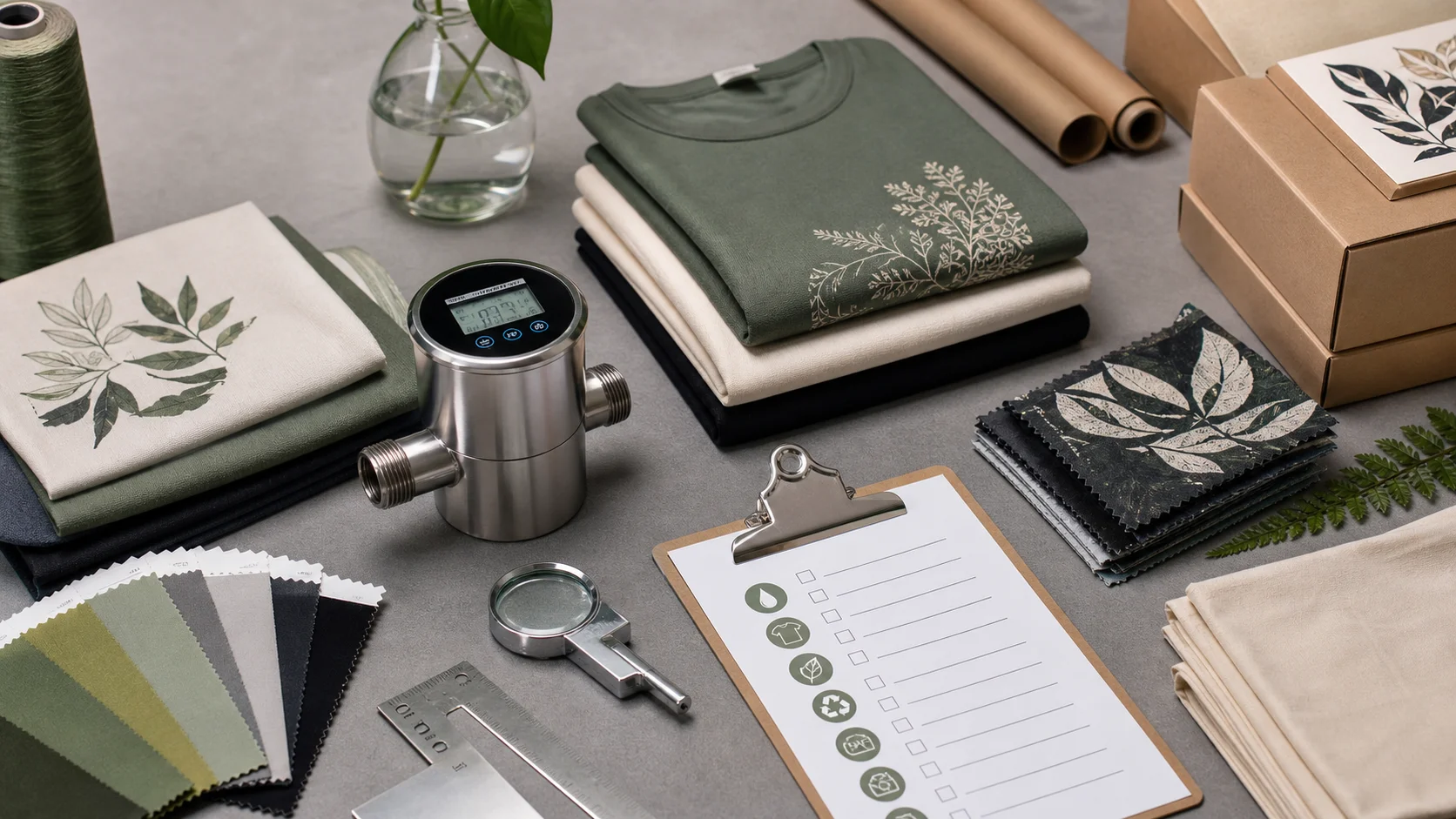 A Composition Label on Clothing: Spec Files, Packing
