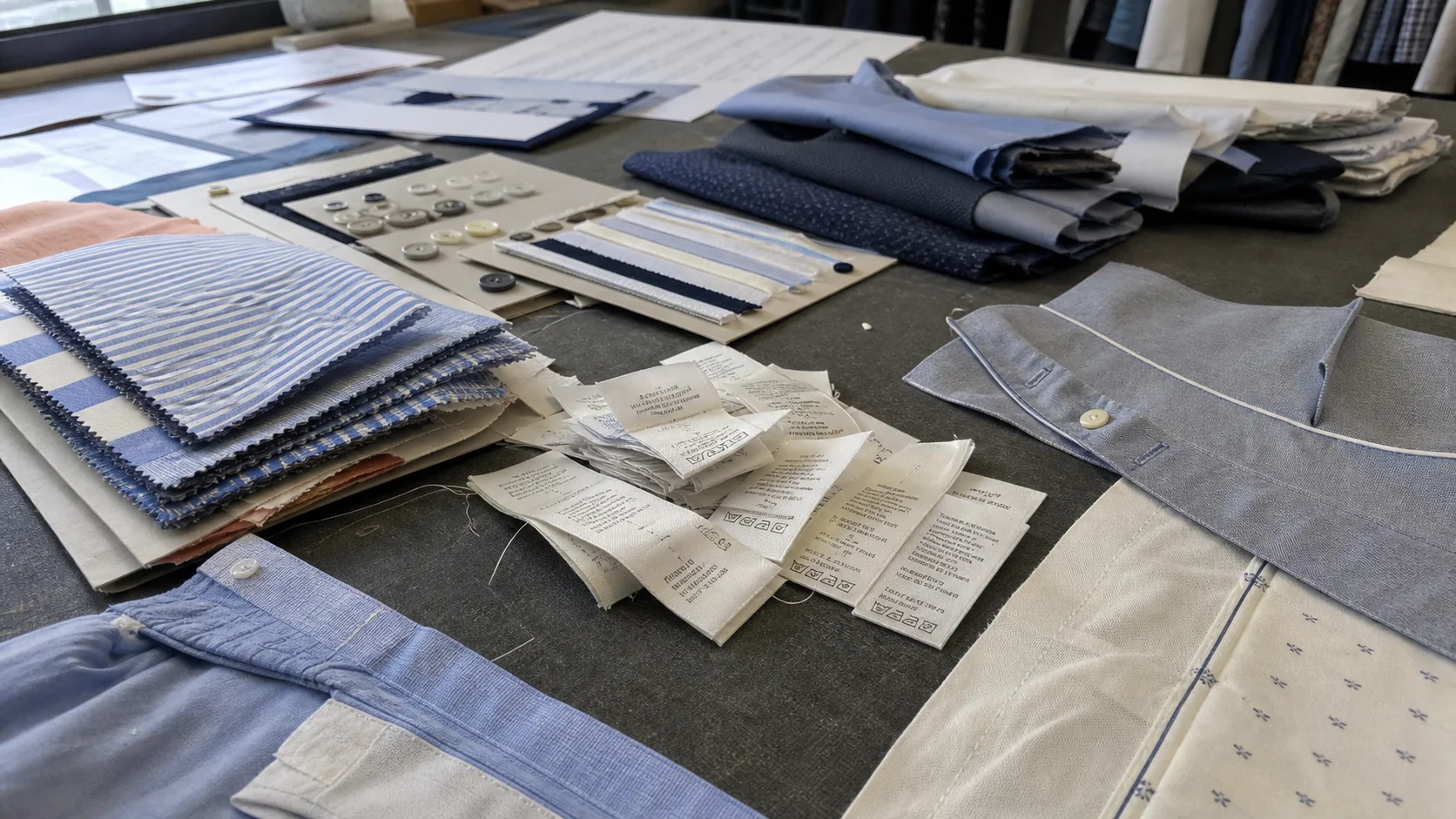 White Label Woven Shirt Care Labels for Distributors
