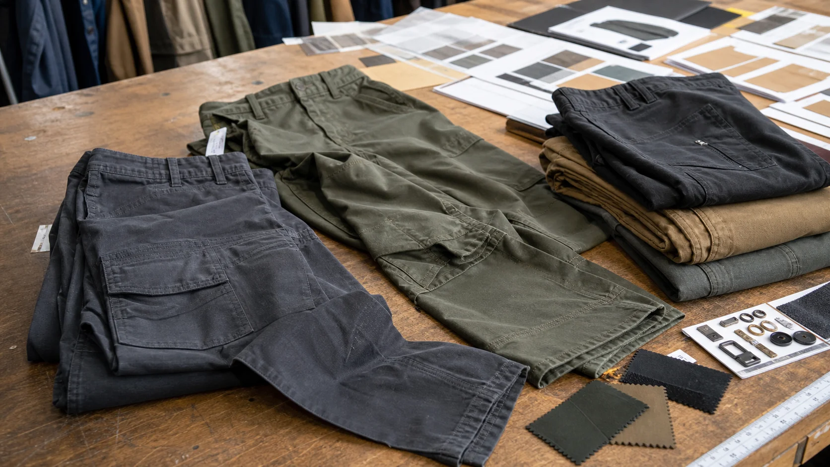 Wholesale Cargo Pants Fit Samples for Industrial Buyers