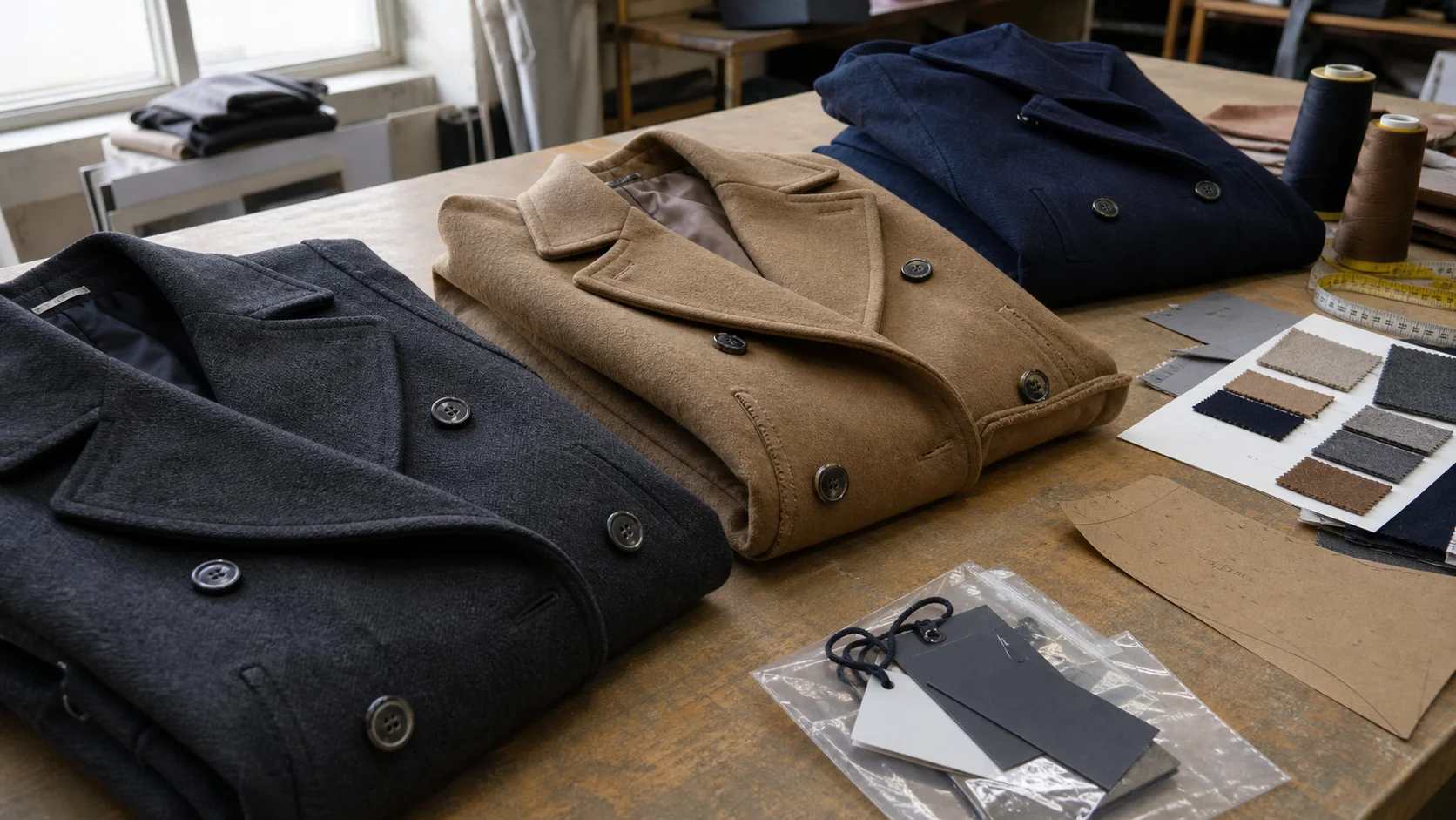 Wholesale Double-Breasted Coats Size Grading for Startups
