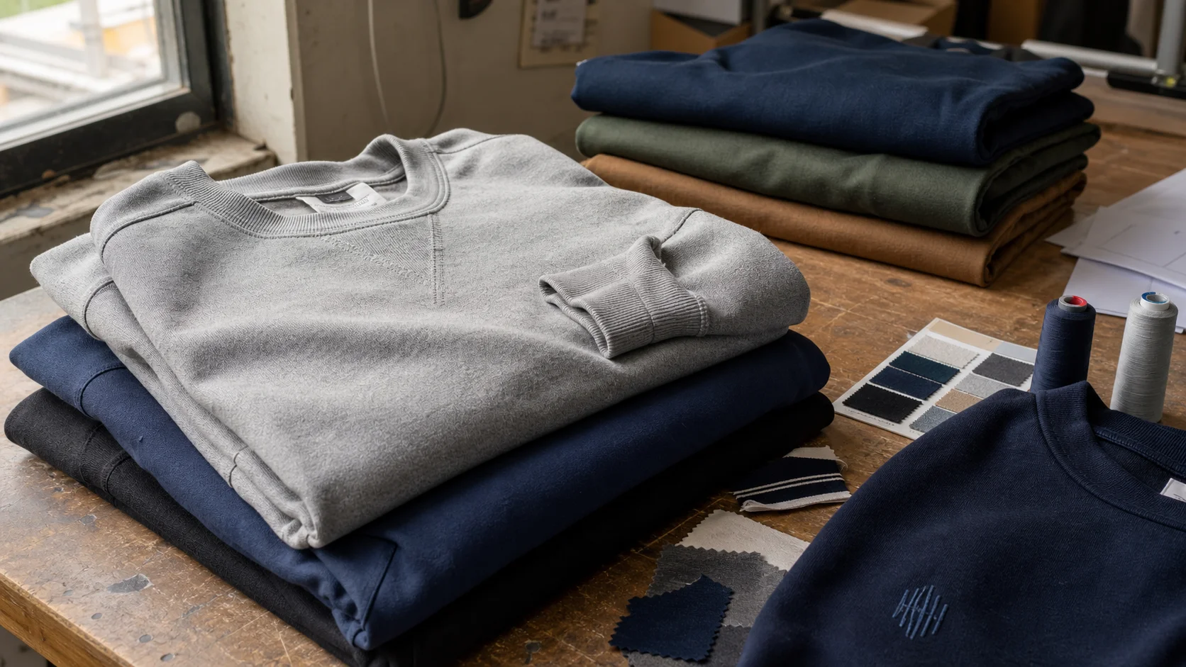Wholesale Embroidered Heavyweight Sweatshirts for Uniforms