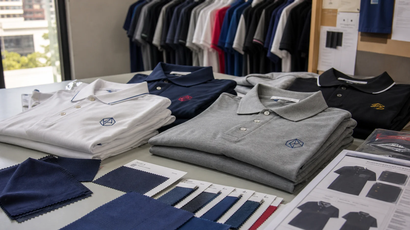 Wholesale Embroidered Polo Shirts for Corporate Teams