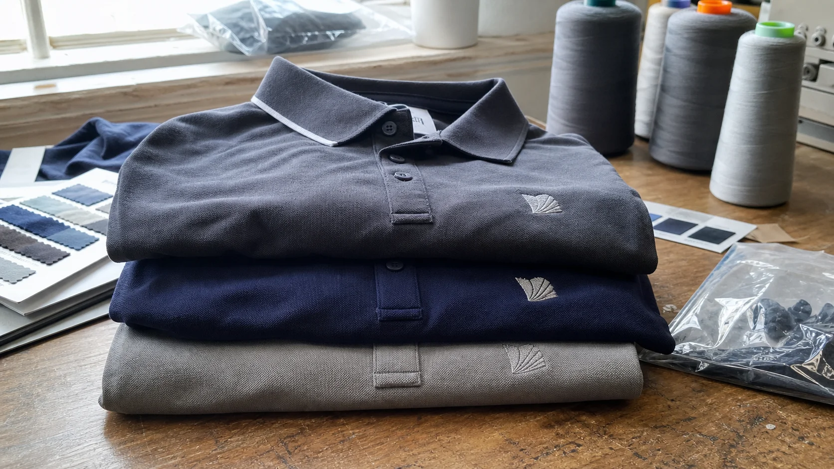 Wholesale Embroidered Polos for Trade Show Staff