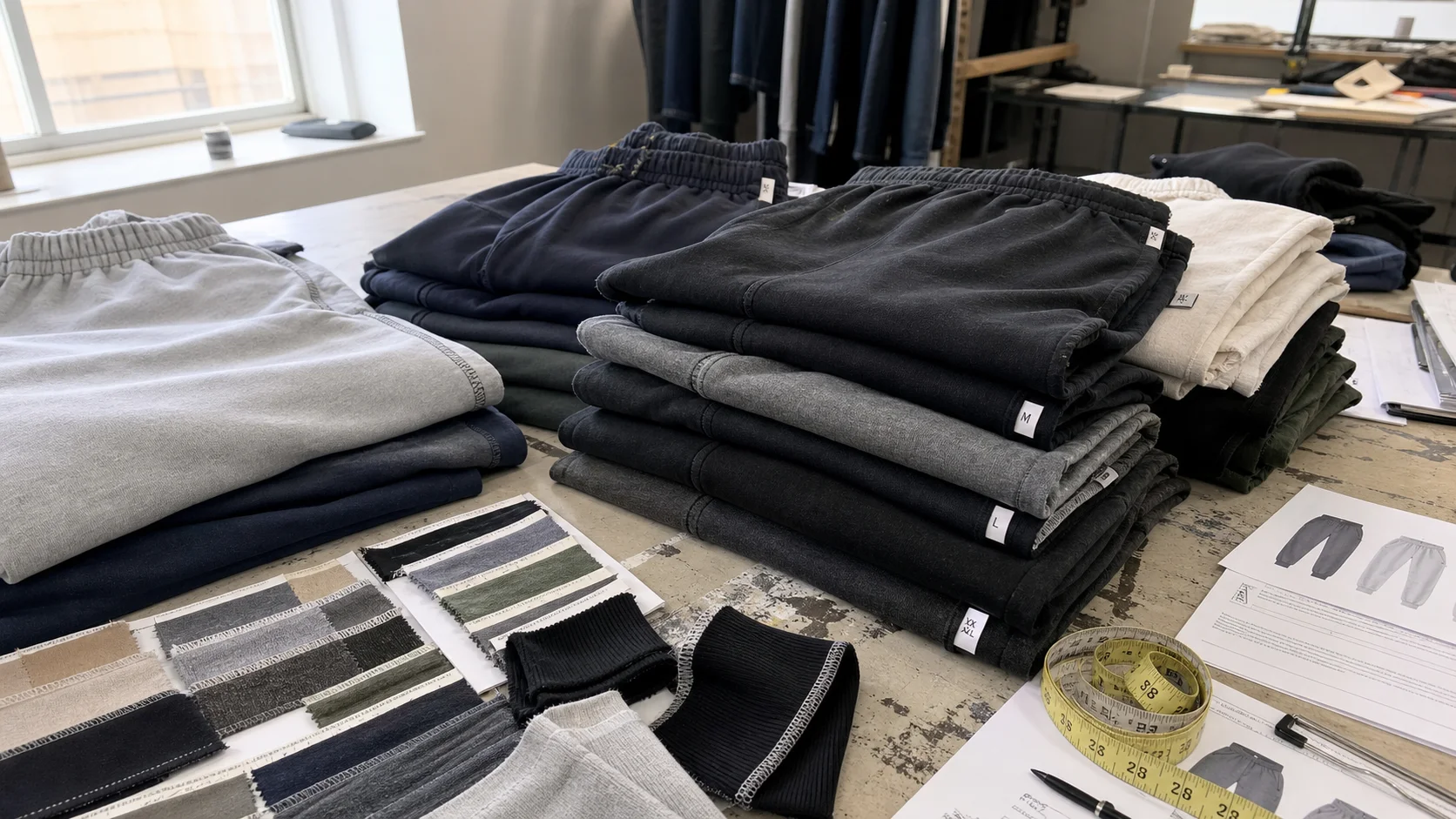 Wholesale Sweatpants Size Grading for Startup Brands