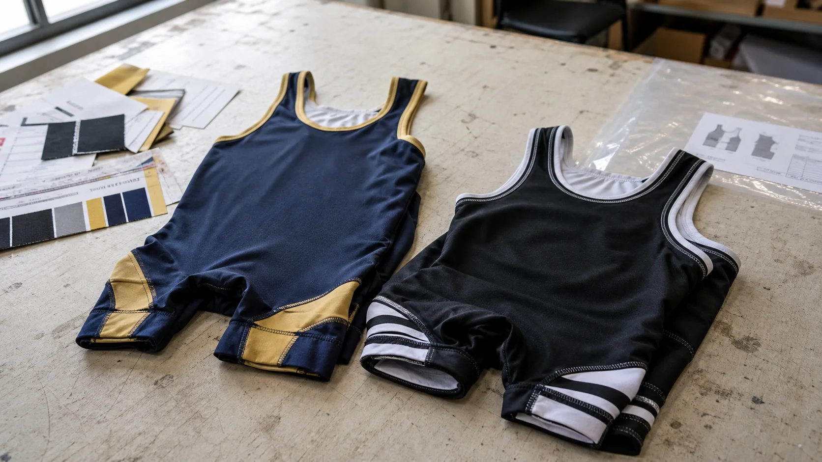 Wholesale Wrestling Singlets for School Team Fit Samples
