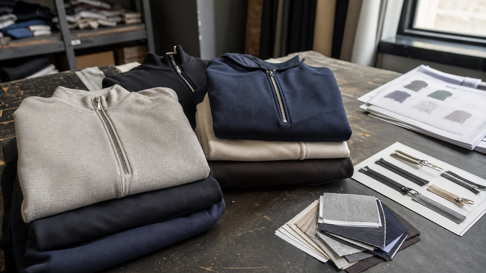 Wholesale Zip Sweatshirt Packaging Specs for Replenishment
